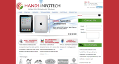 Desktop Screenshot of handsinfotech.com